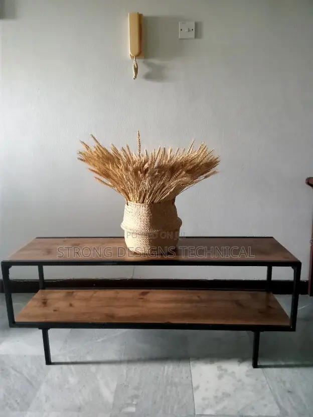 Steel Frame Minimalist Tv Stand