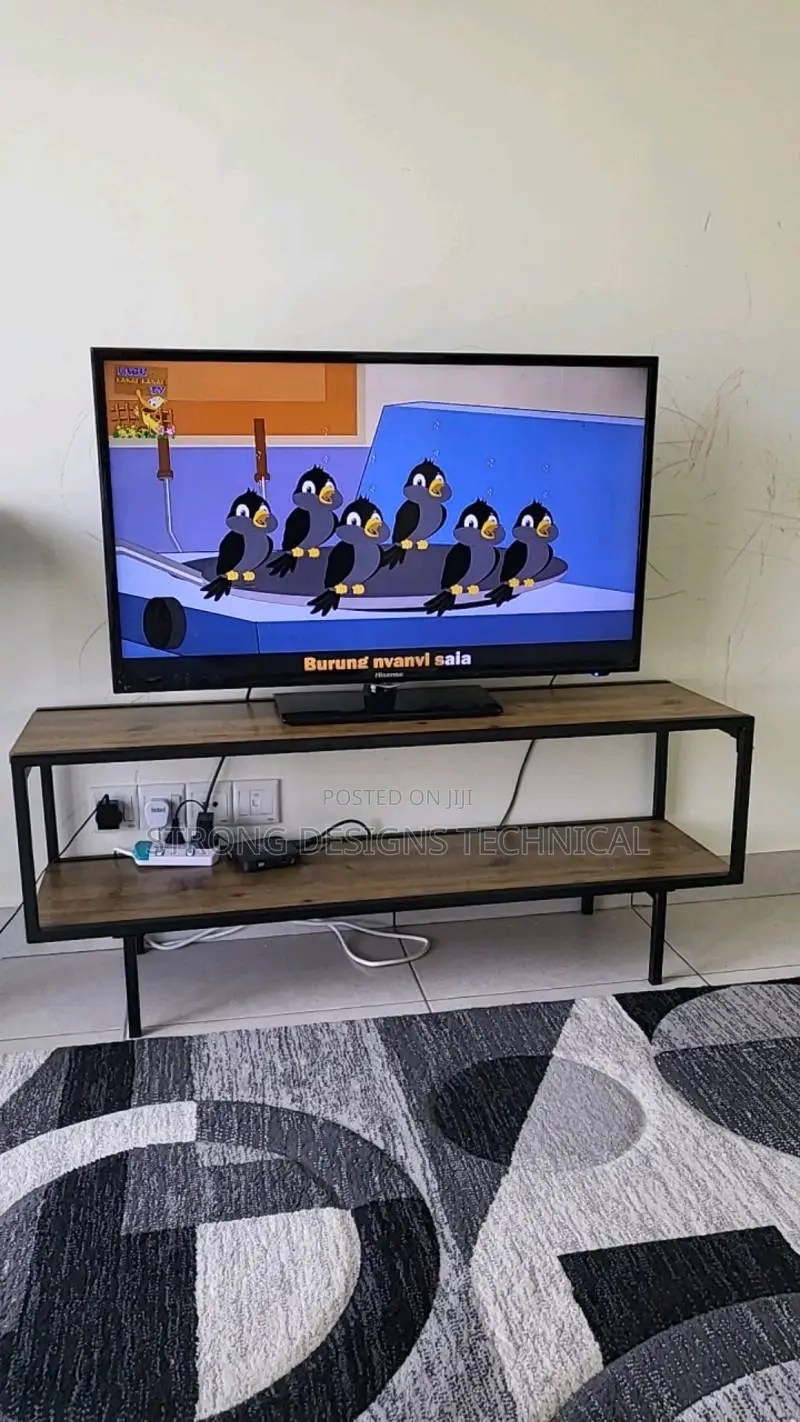 Steel Frame Minimalist Tv Stand