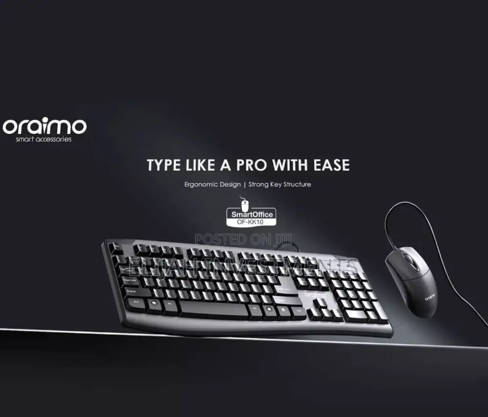 Oraimo Smartoffice Keyboard Mouse Combo Quiet Keystrokes
