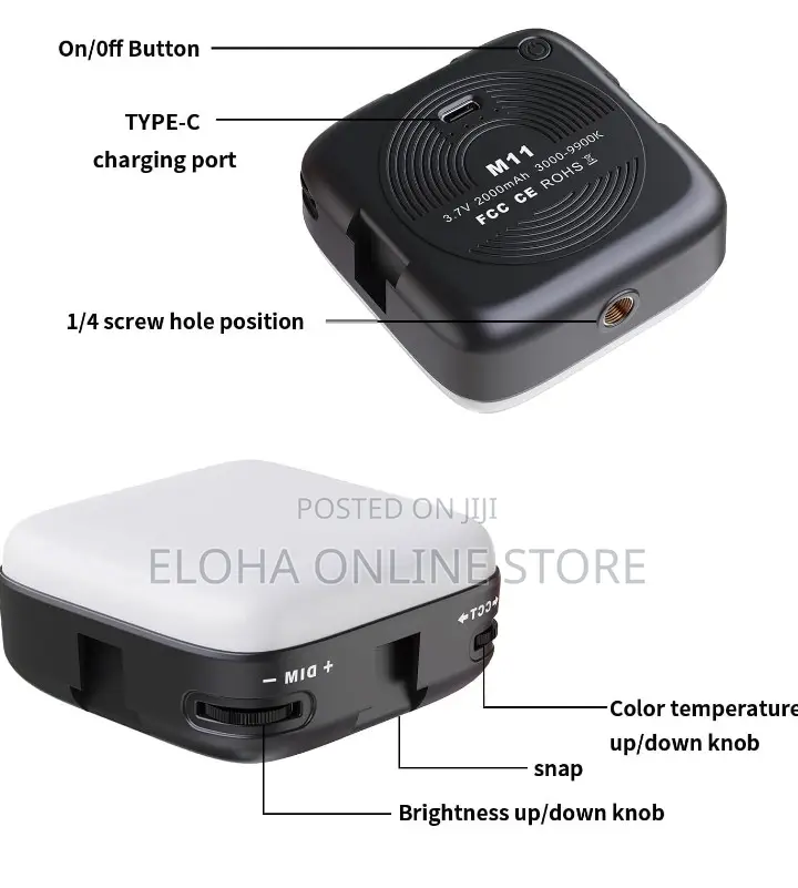Rechargeable Mini Selfie Photo and Video Light