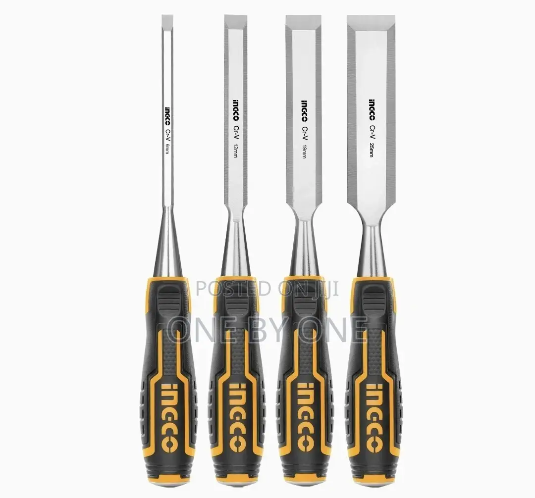 INGCO 4pcs Wood Chisel Set Carpenter Carving 6/12/19/25mm