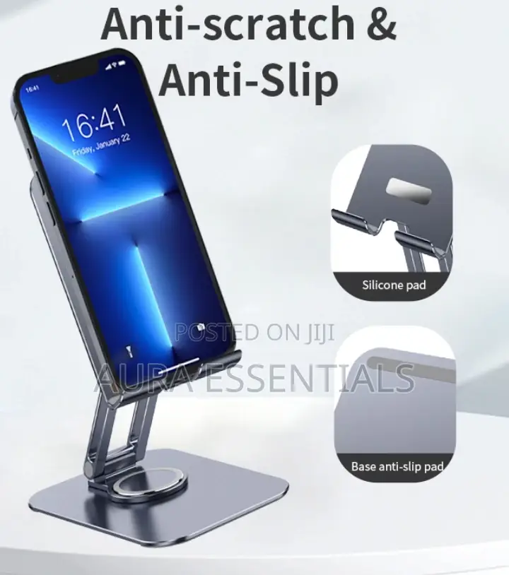 Generic Metal Foldable Stable Desktop Phone Stand