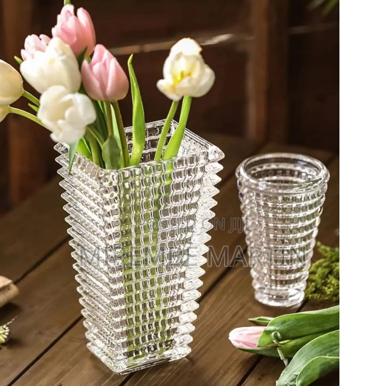 Glass Flower Vase.