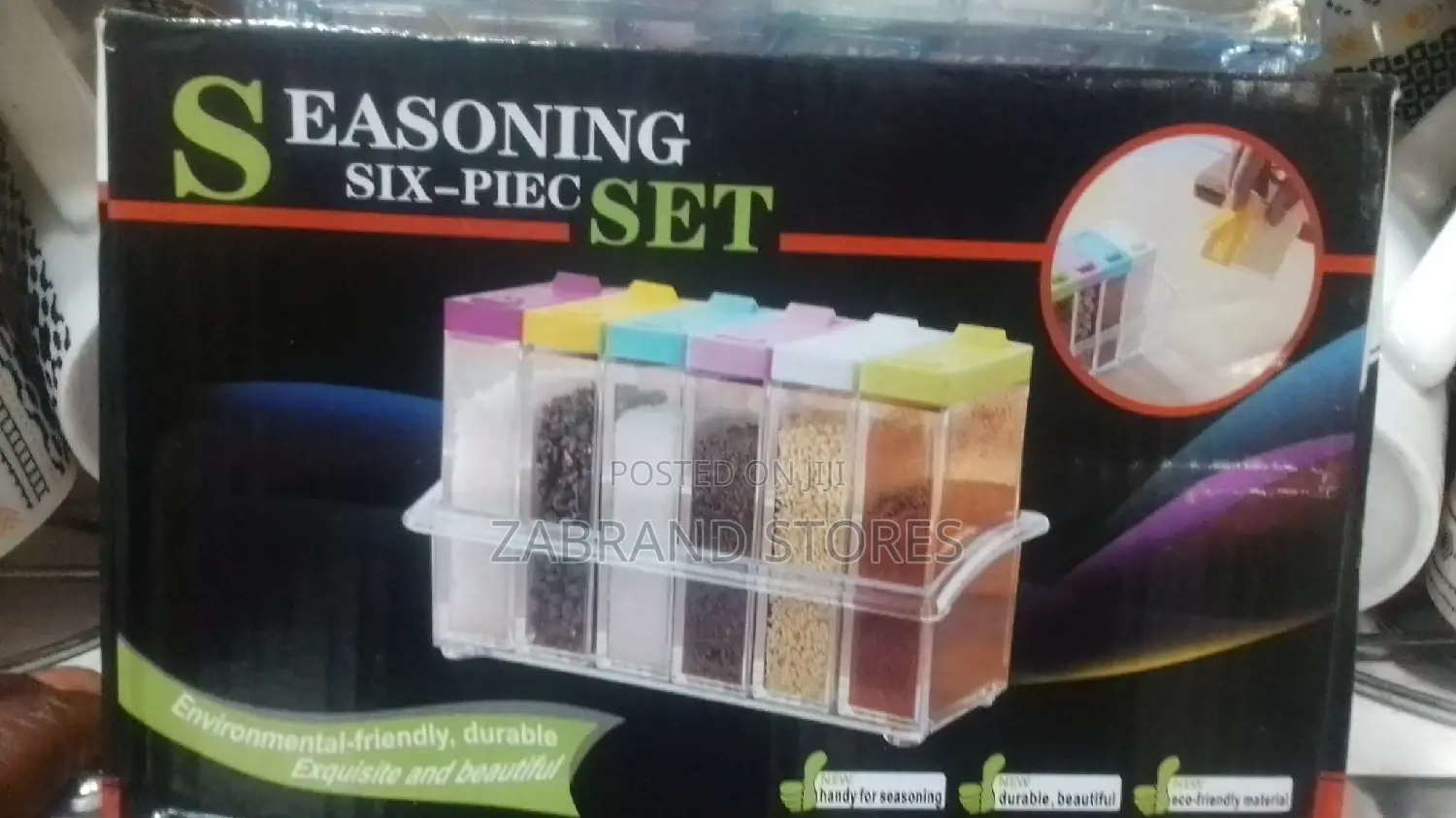 Transparent Spice Rack Set