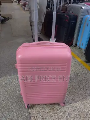Classy VIP Pure Rubber Plastic Suitcases. Medium. ( Pink)