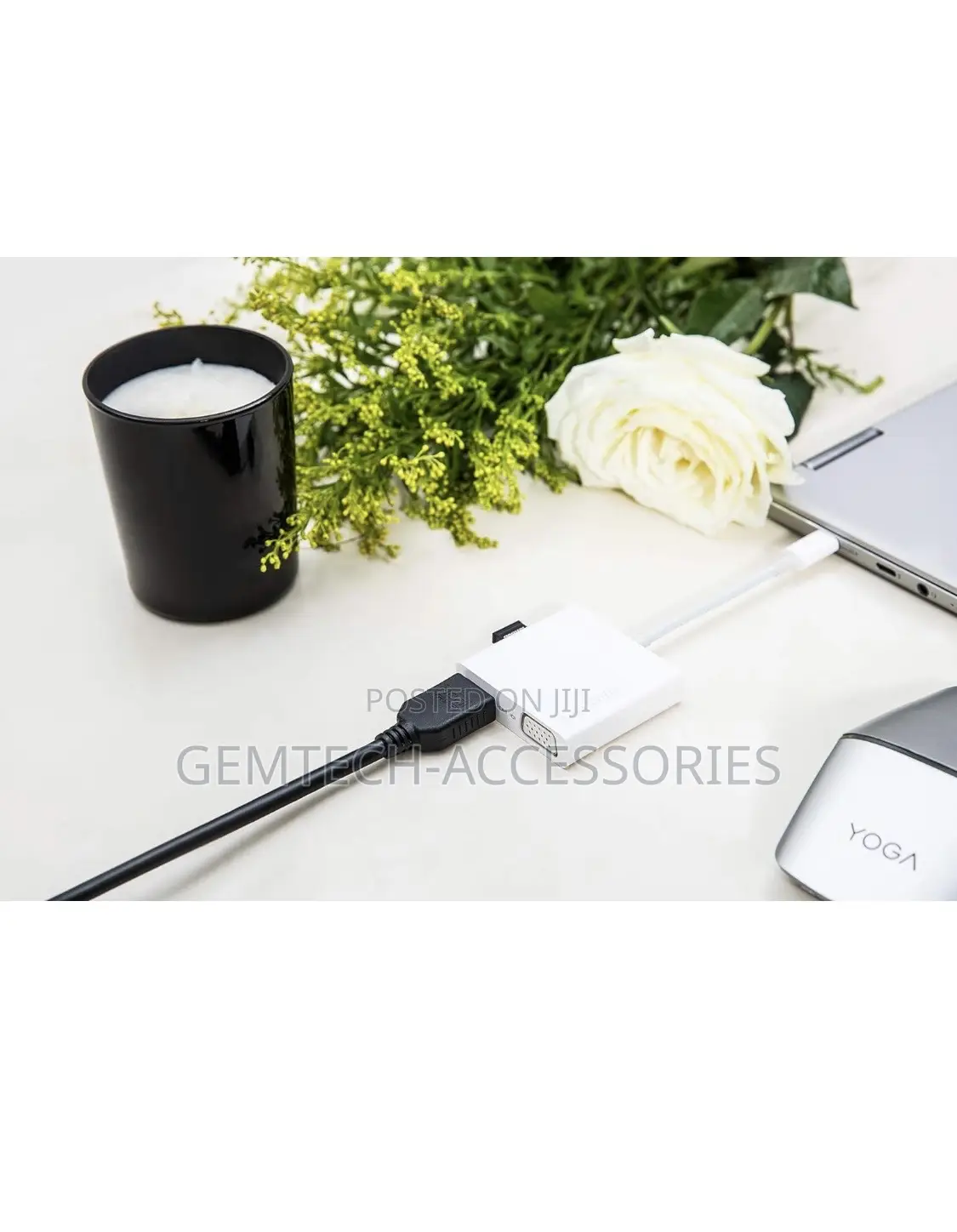 USB-C 3-in-1 Travel Hub, HDMI, VGA, USB 3.0, Plug Play