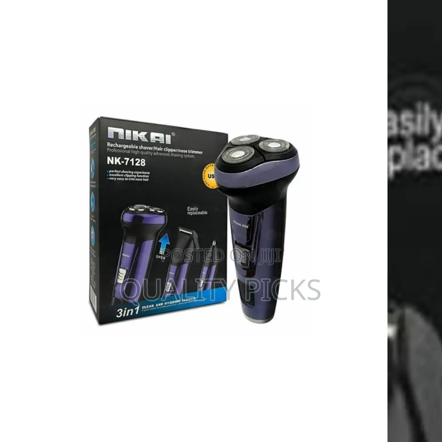 Nikai 3 in 1 Rechargeable Shaver