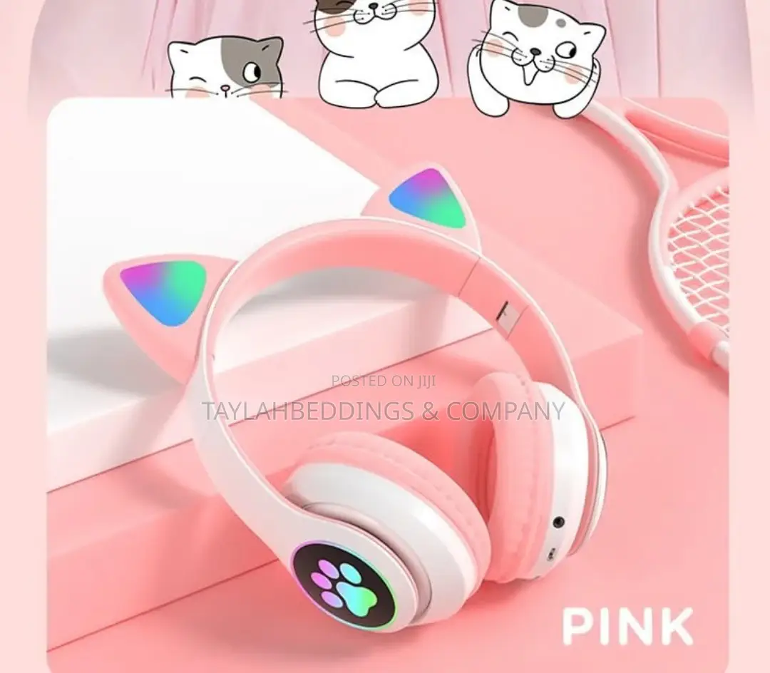 Cat Ear Bluetooth Earphones Wireless Sports Headphones