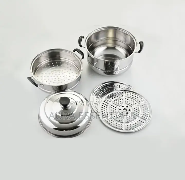 Multi-Layer Boiler Cookware Steamer Pot 3 Tiers