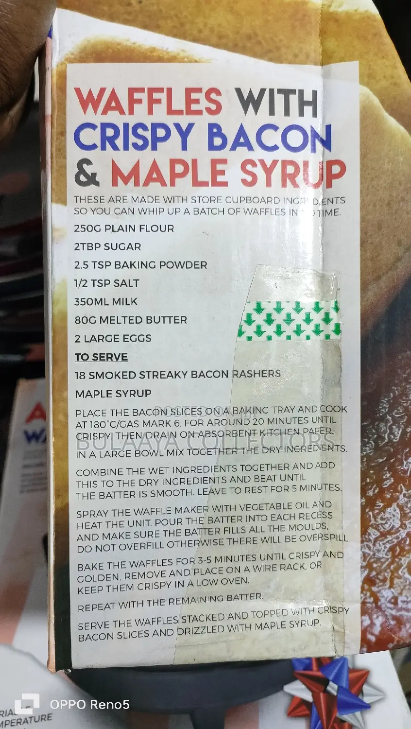 Global Gourmet American Waffle Maker.