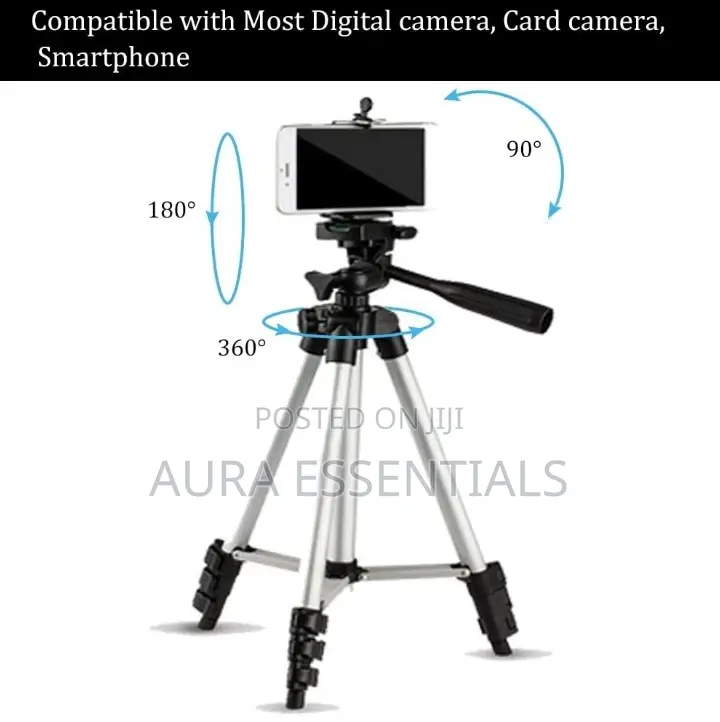 Portable Adjustable Aluminum Lightweight Tripod Stand