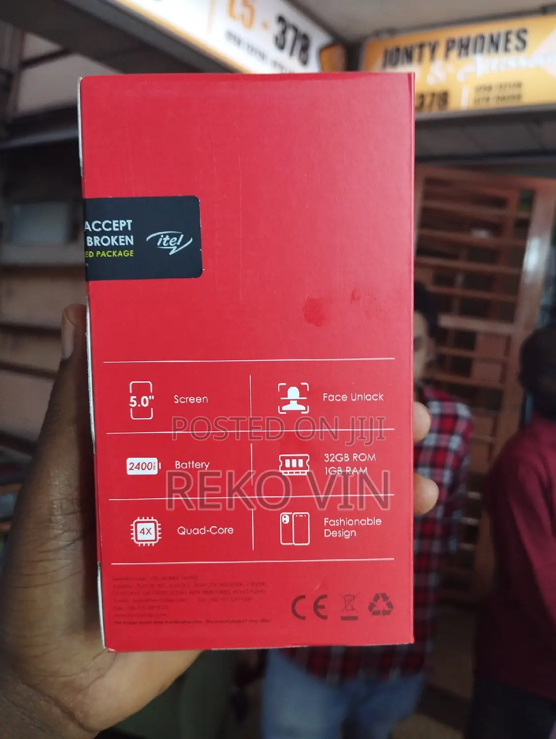 New Itel A18 32 GB Black