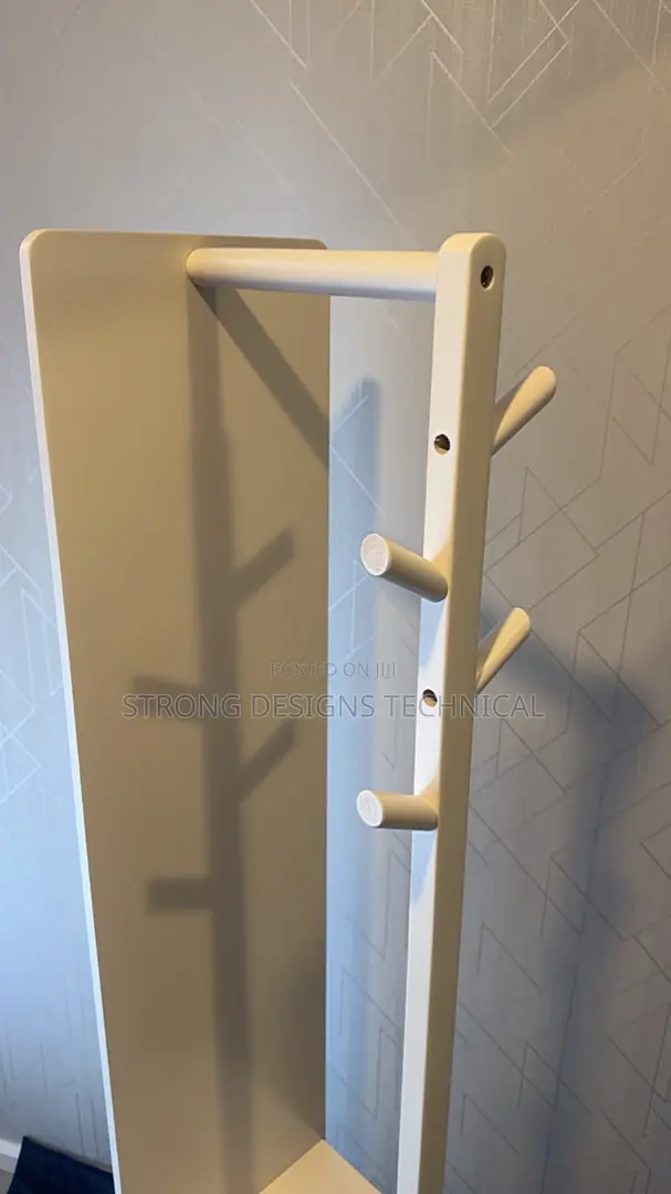 Full Length Dressing Mirror With Rack + Shelves