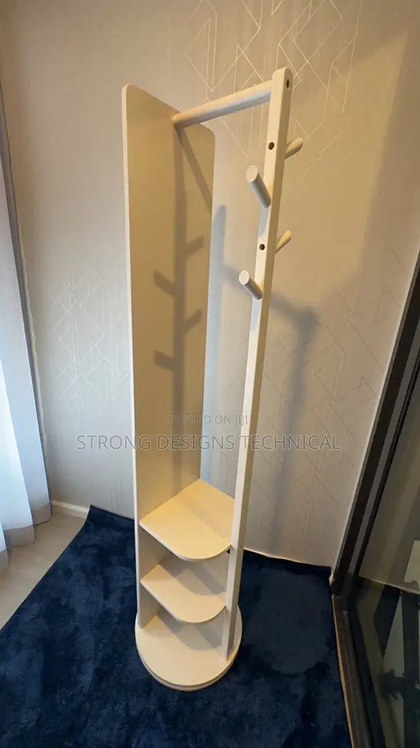 Full Length Dressing Mirror With Rack + Shelves