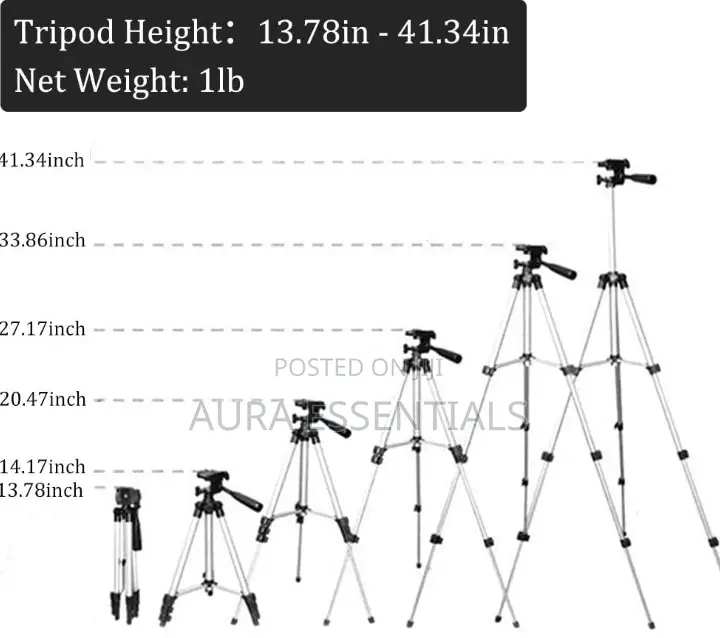 Professional Camera Phone Tripod Mount Stand Holder