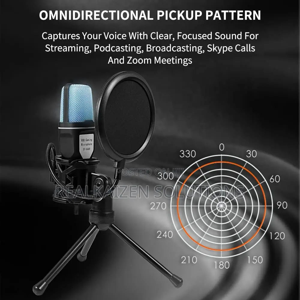 YANMAI RGB USB Gaming Condenser Cardioid Microphone