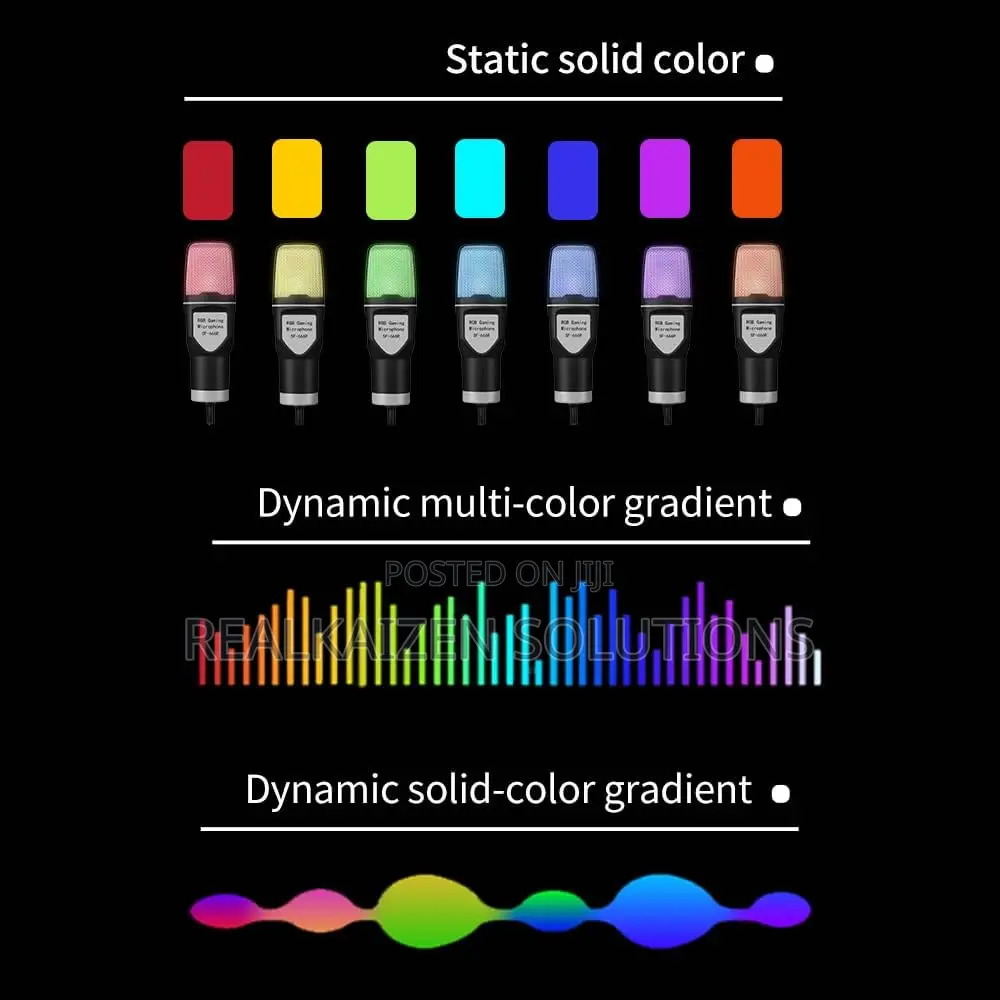 YANMAI RGB USB Gaming Condenser Cardioid Microphone