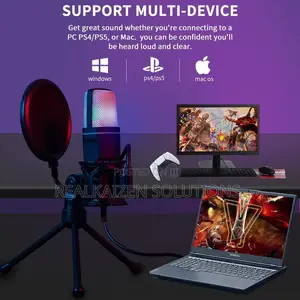 YANMAI RGB USB Gaming Condenser Cardioid Microphone