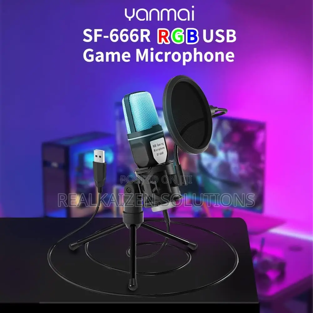 YANMAI RGB USB Gaming Condenser Cardioid Microphone