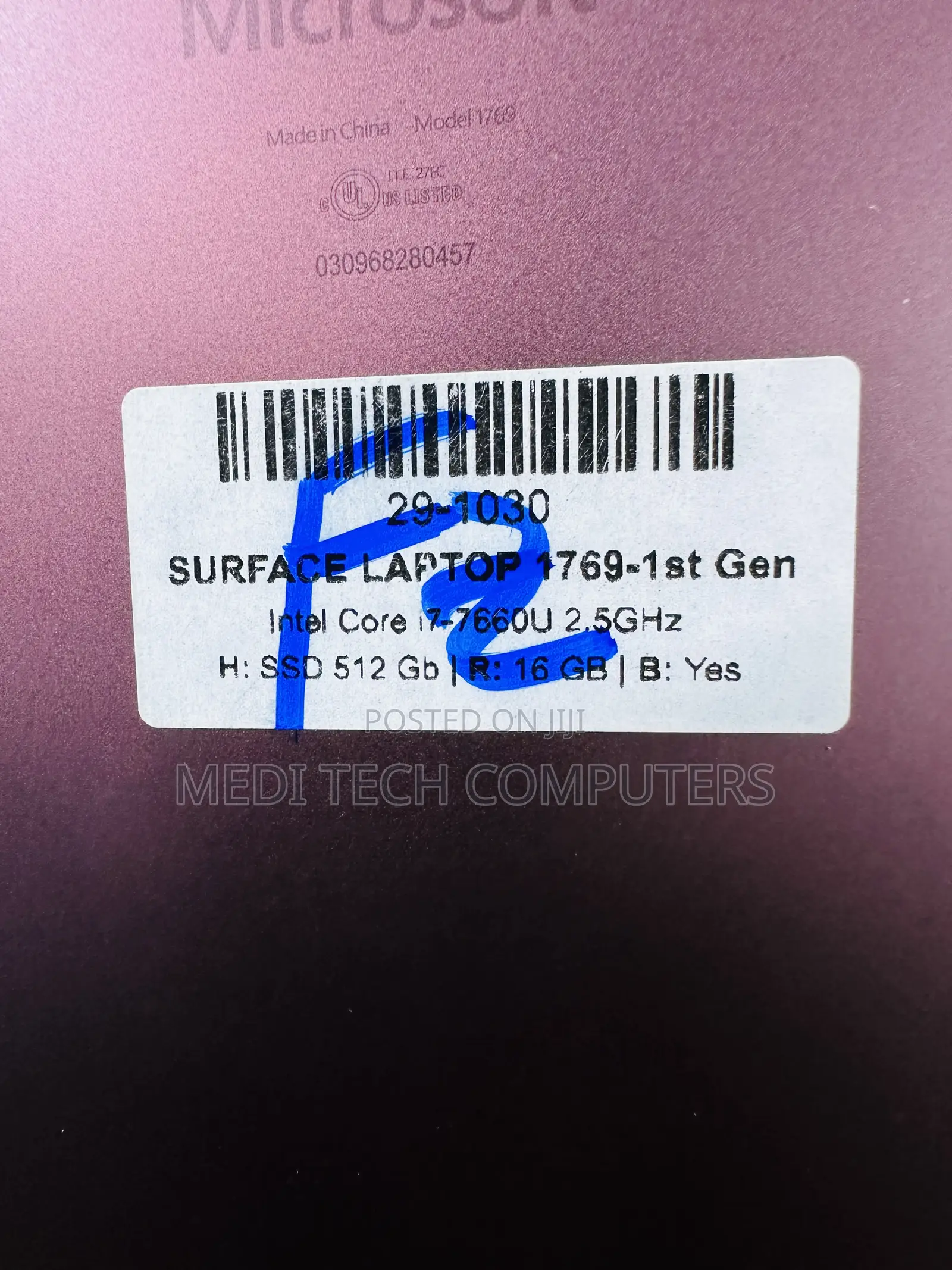 Laptop Microsoft Surface Laptop 2 16GB Intel Core I7 SSD 512GB