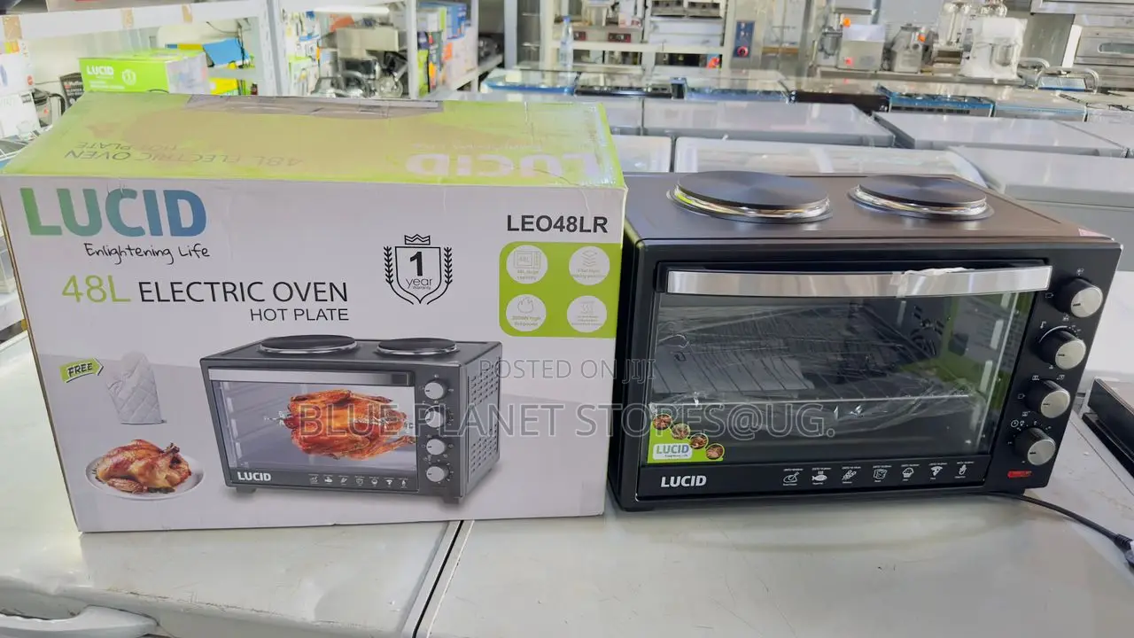 LUCID 48litres Mini Ovens With Hotplates \\ 2000w \\ LEO48LR