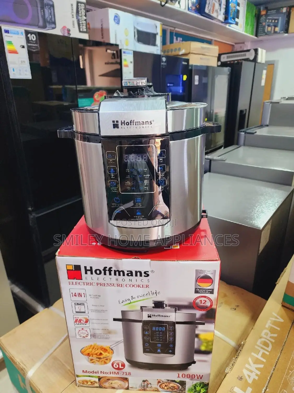 14 in 1 Hoffmans Pressure Cooker 6ltrs