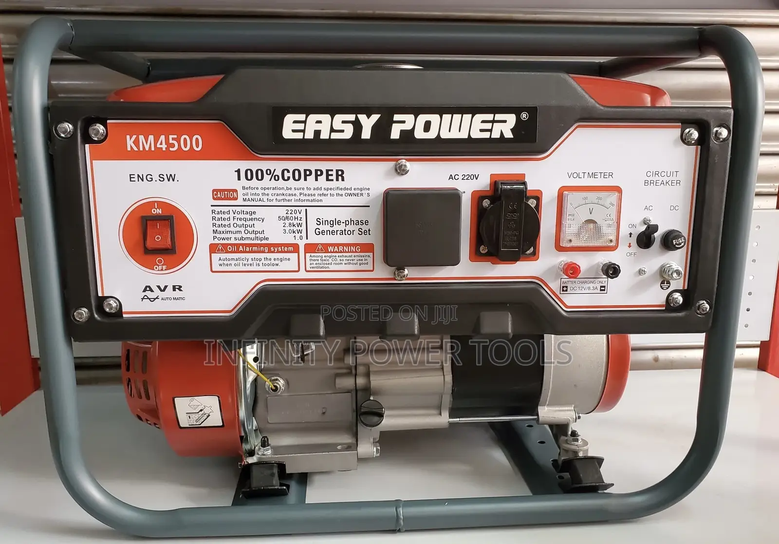 Single Phase Generator Set KM4500