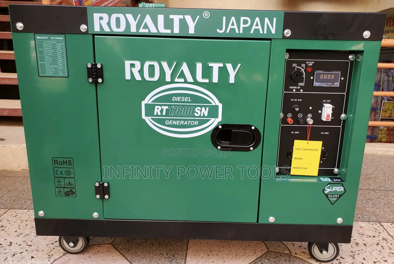 Royalty Diesel Generator RT17800SN