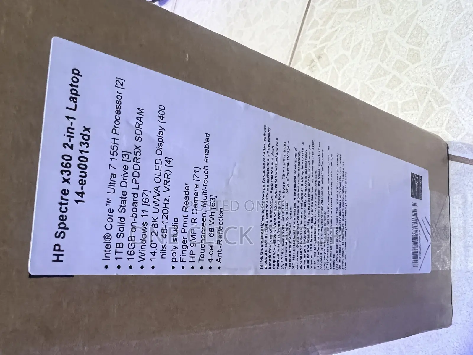 New Laptop HP Spectre 14 16GB Intel Core I7 SSHD (Hybrid) 1T
