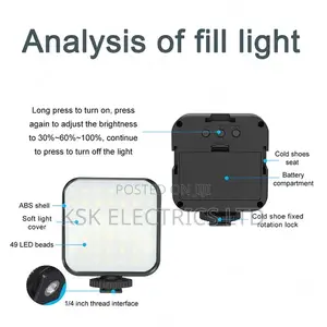 Led Lights Photography Lamp Live Pocket RGB Light
