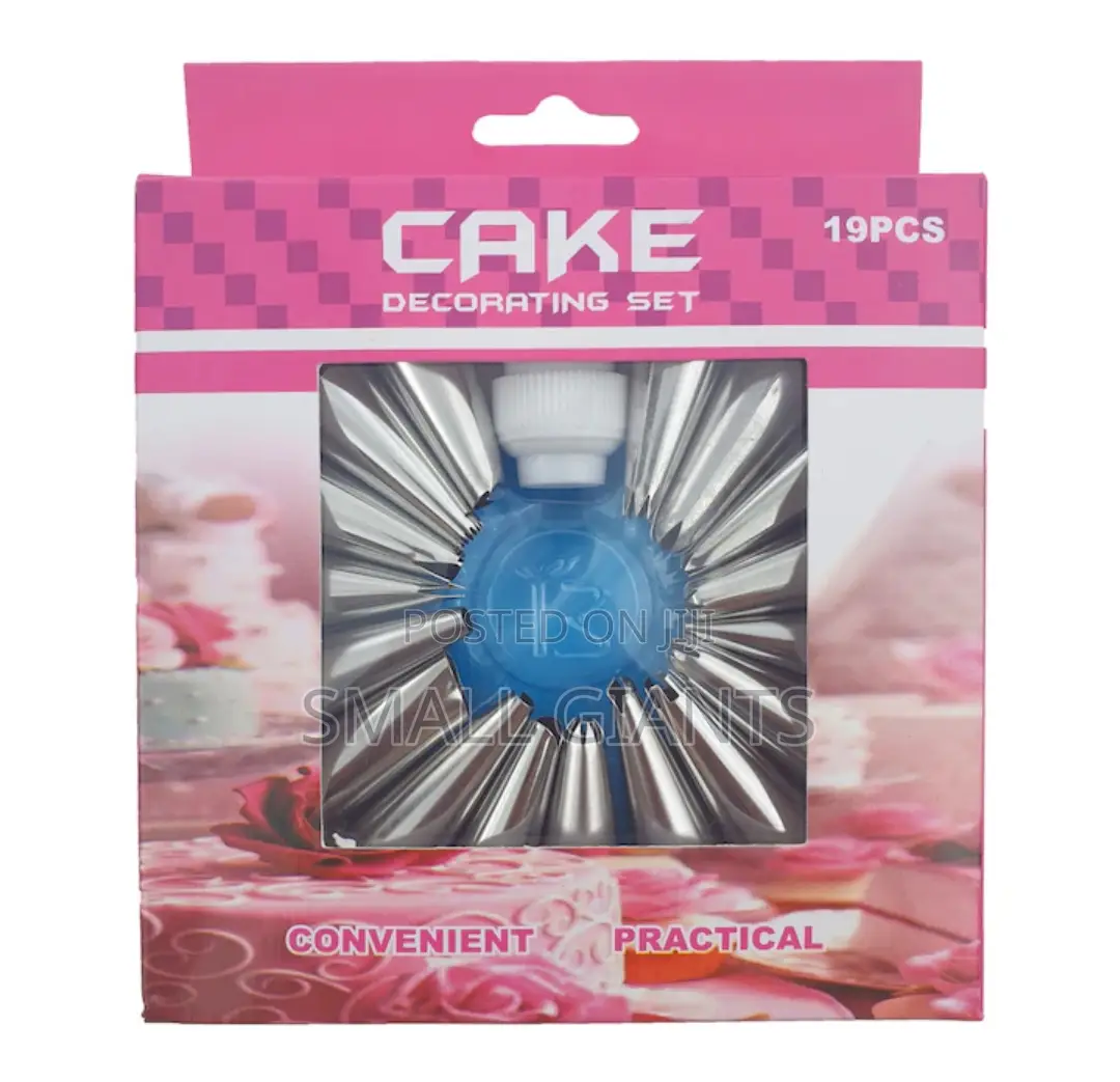 Piping Nozzle Set With Adapter and Bag 19pcs