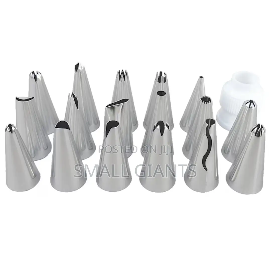Piping Nozzle Set With Adapter and Bag 19pcs