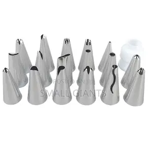 Piping Nozzle Set With Adapter and Bag 19pcs