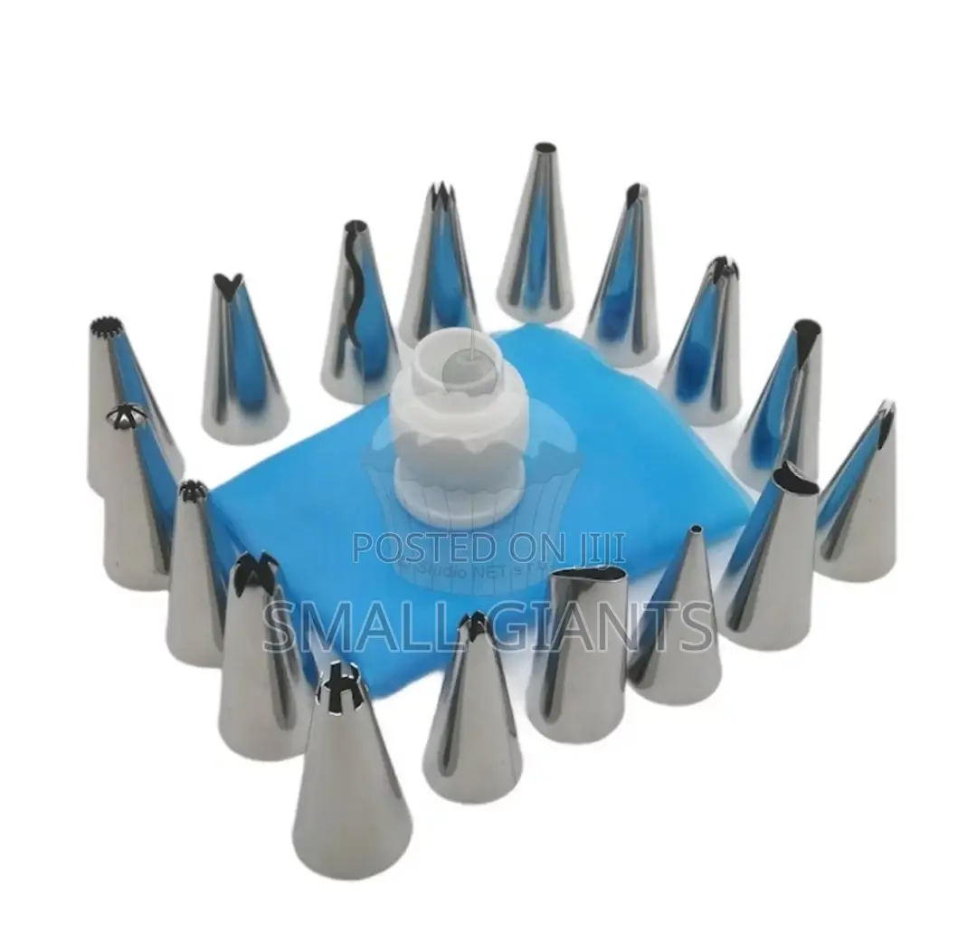 Piping Nozzle Set With Adapter and Bag 19pcs