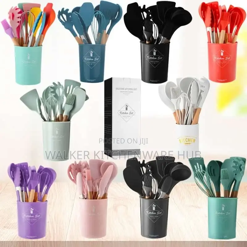 Silicone Fork Serving Spoon Set