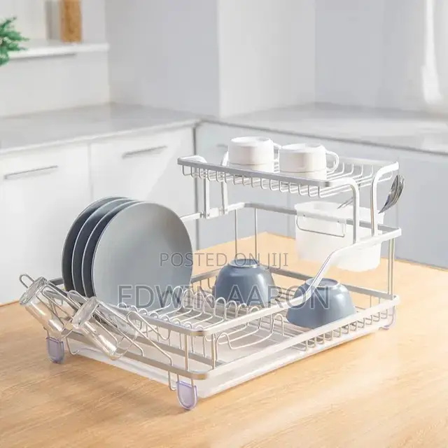 2 Layer Aluminuum Dish Rack
