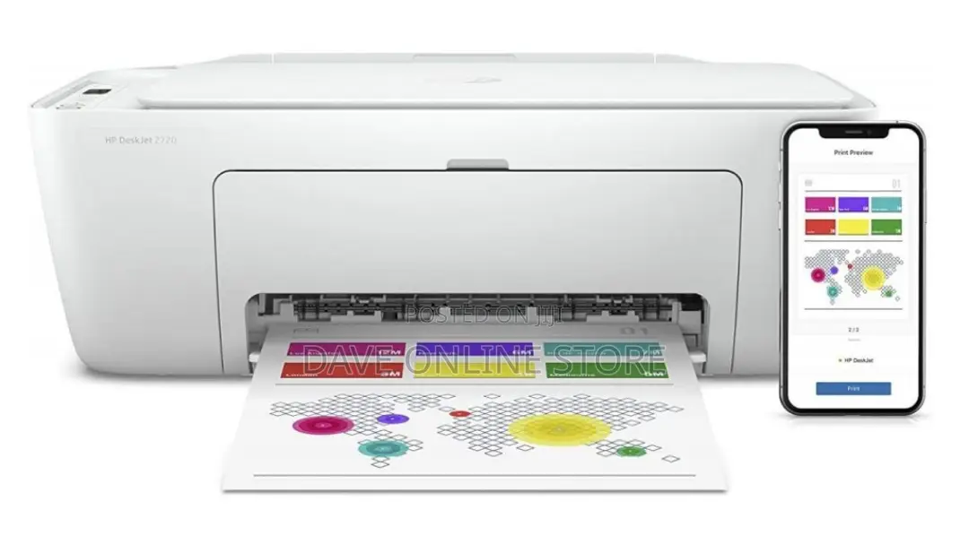 HP Deskjet 2720 All-in-One Printer (3XV18B)