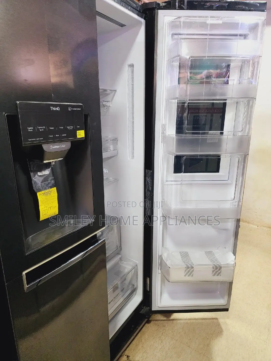 New Discounted LG 674ltrs Black Knock Knock Refrigerator
