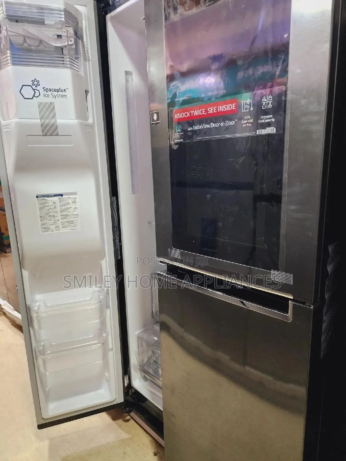 New Discounted LG 674ltrs Black Knock Knock Refrigerator