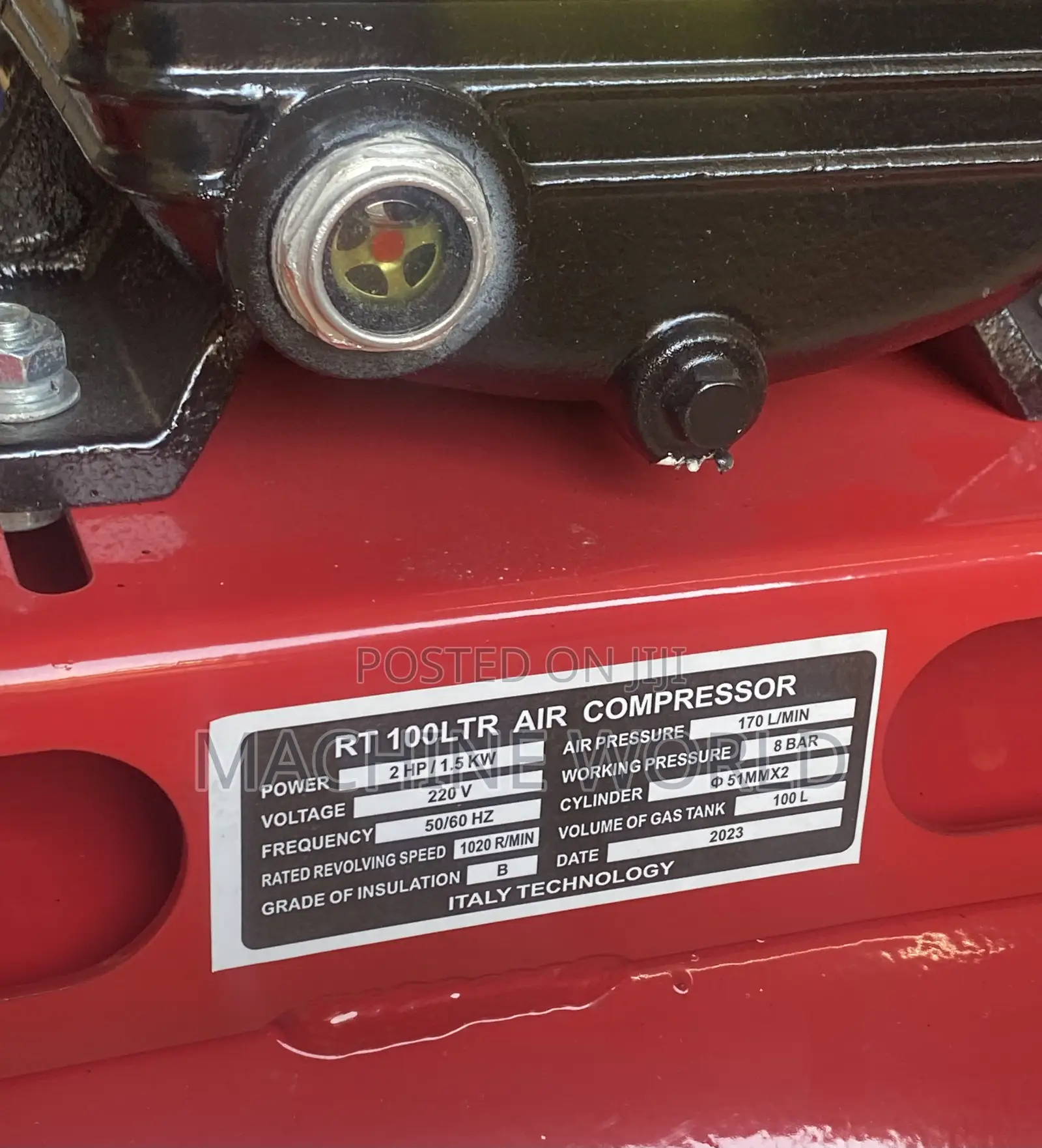 Duo/Combined Air Compressor 100trs Italy 2hp/1.5kw