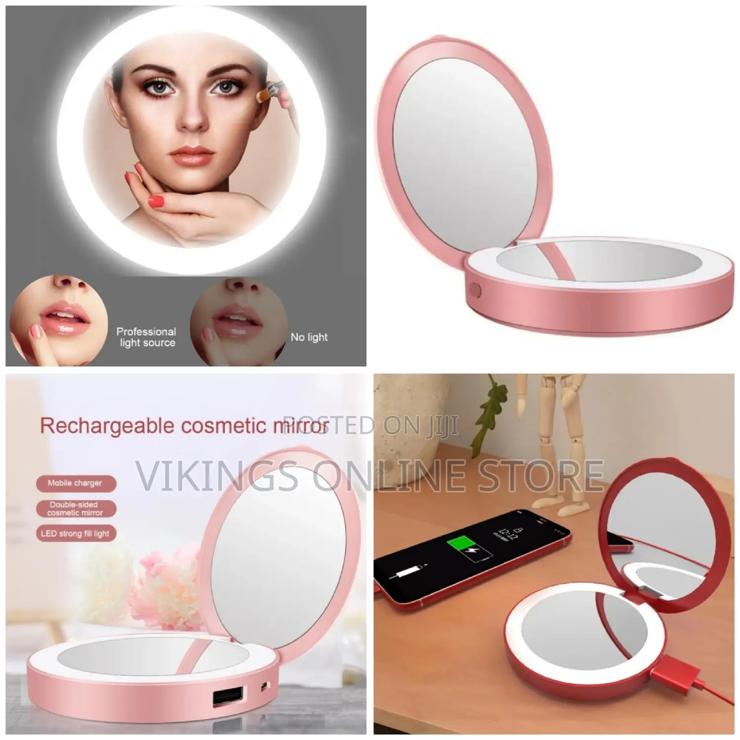 Rechargeable Cosmetic Mirror Powerbank