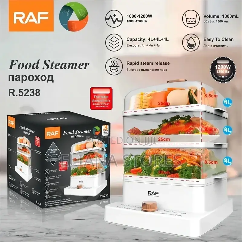 Raf Electric Food Steamer 12L