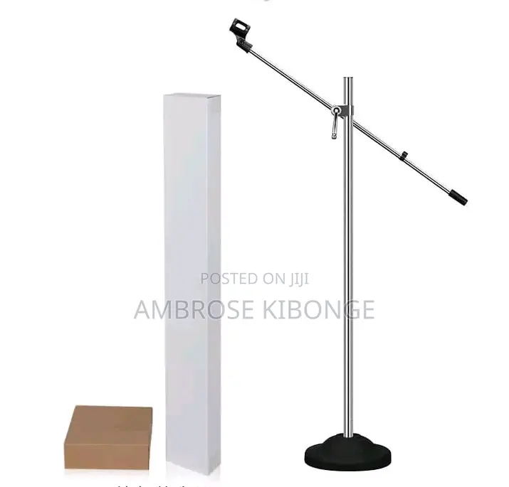 New Solid Round Botom Heavy Duty Adjustable Microphone Stand