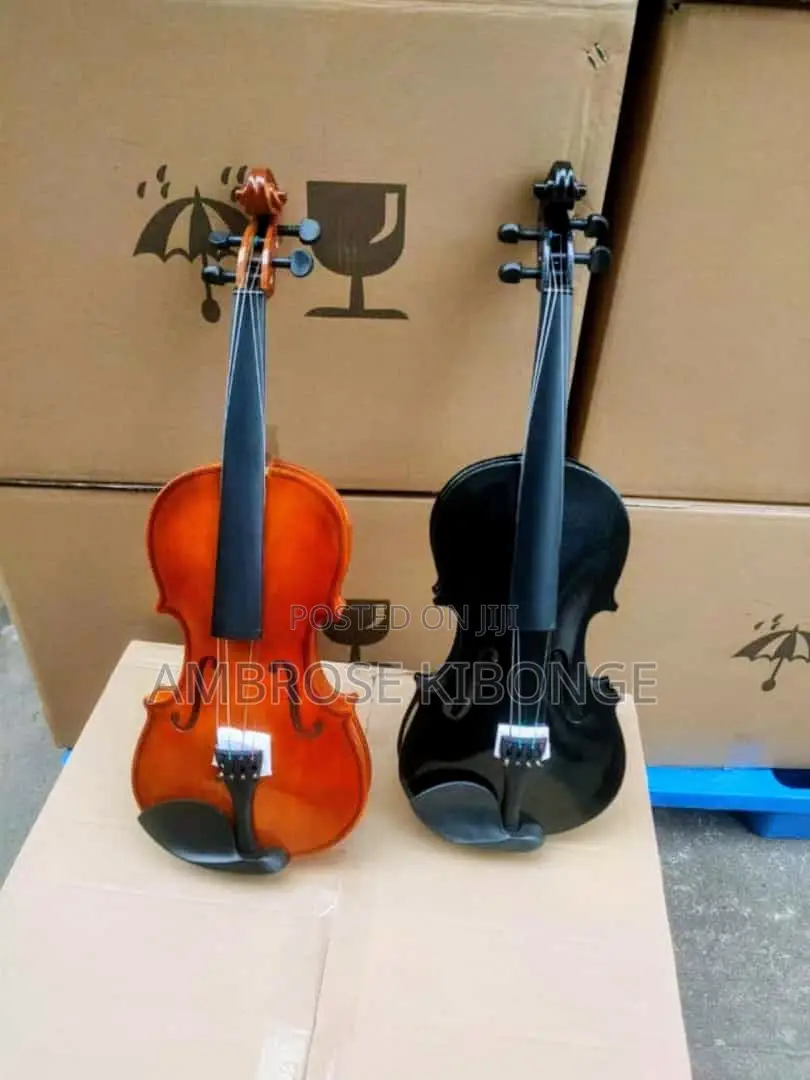 Black Original Clear Sound 4/4 Acoustic Violin Full Package