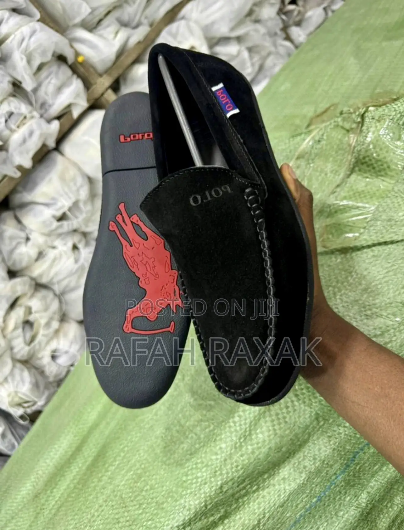 Original Men’S Flat Sole Polo Suede Moccasins