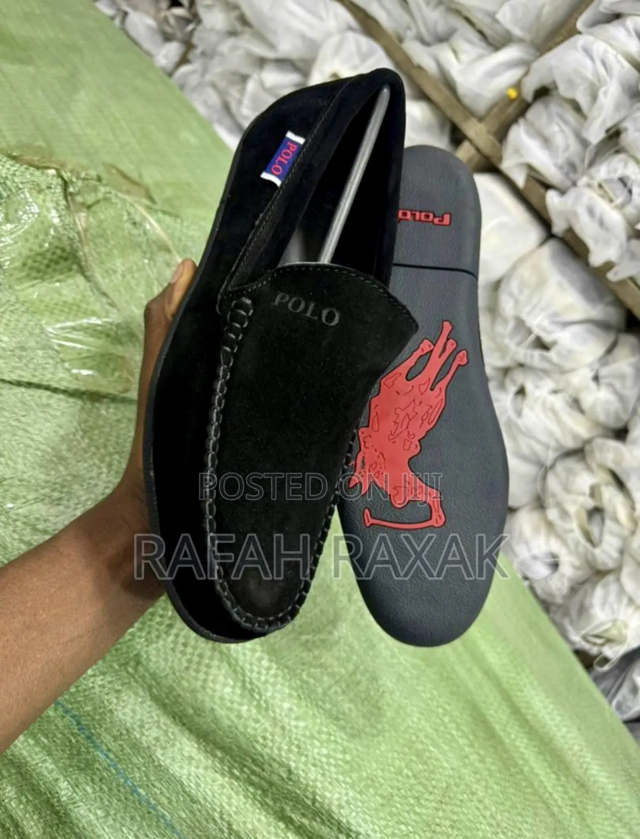 Original Men’S Flat Sole Polo Suede Moccasins