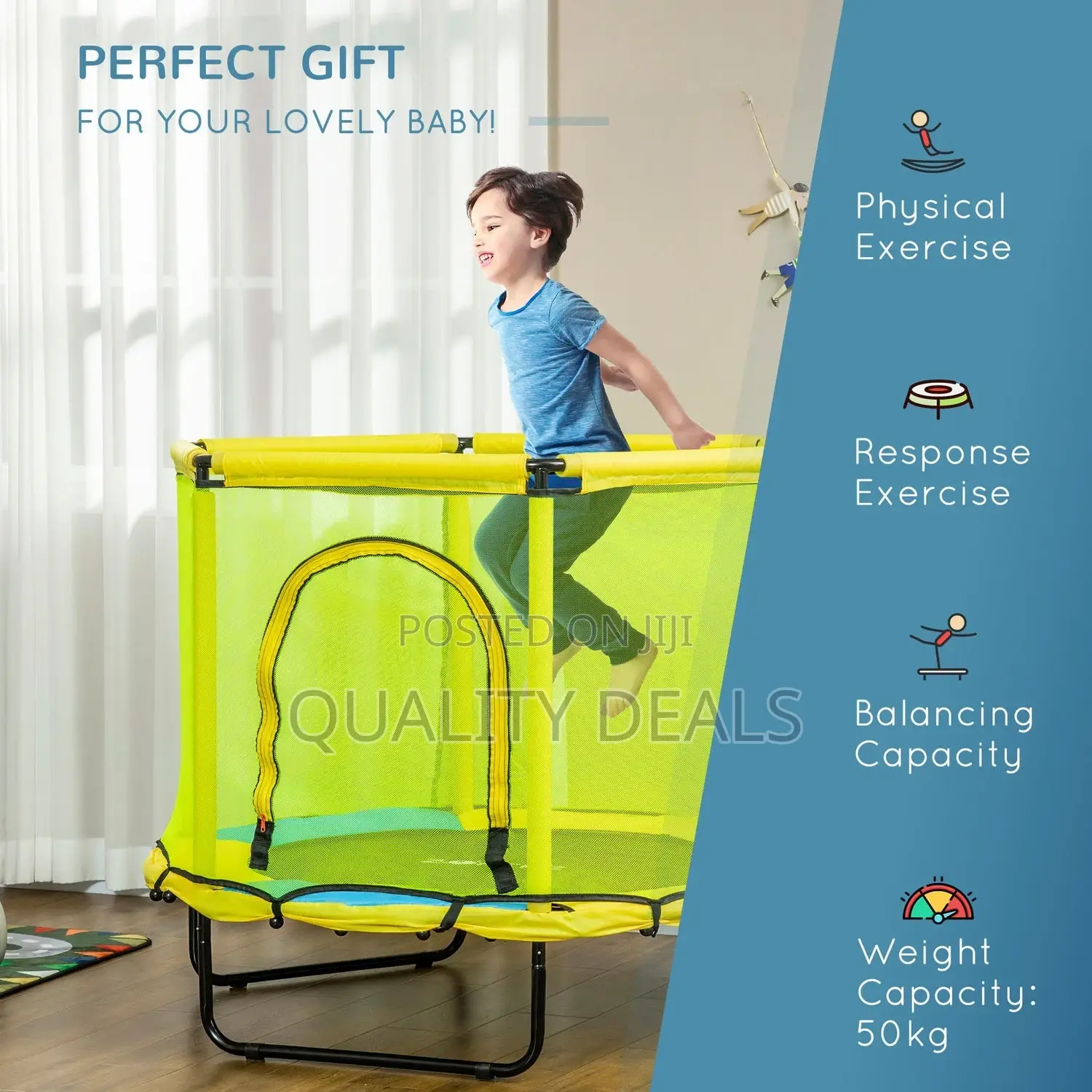 Kids Portable Play Trampoline