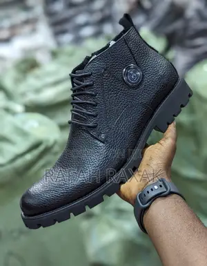Original Men’S Black Louis Vuitton Lace Up Ankle Boots