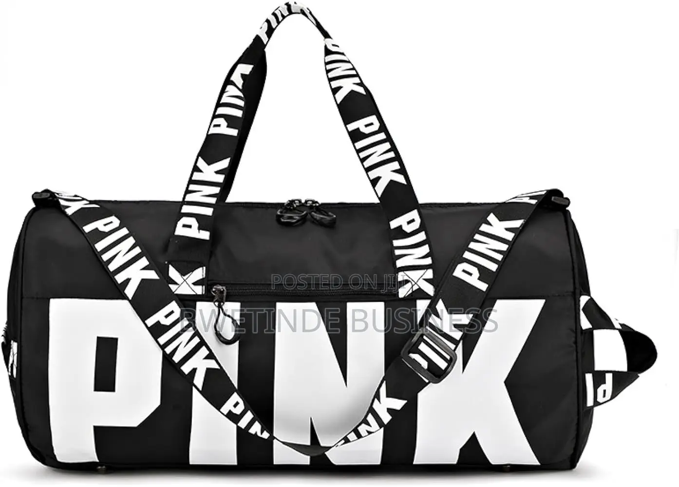 Duffle Bag Carryon for Swim/Fitness/Yoga/Weekender (Black)