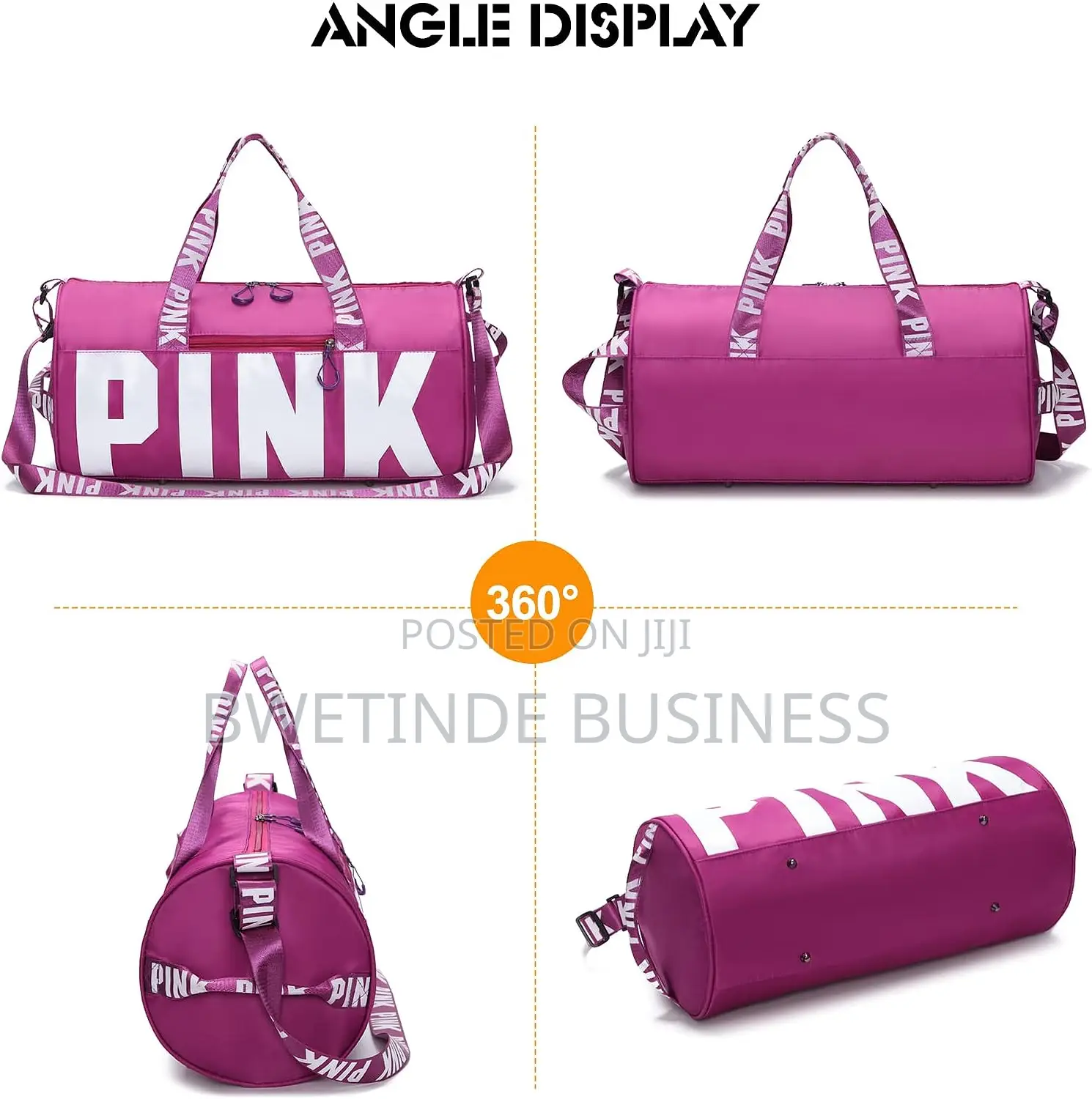 Purple Sports Gym Bag